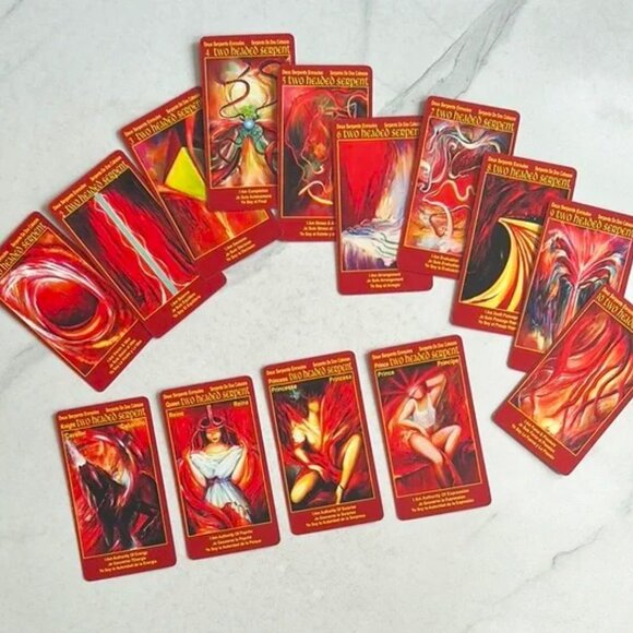 I Am One Tarot Deck 78 Cards Instructions Text & Spiral Spread Map - Picture 8 of 14